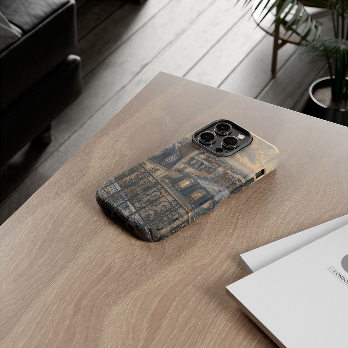 Paris Phone Case, Rooftop Travel Art, Tough Protective Case, Matte or Glossy