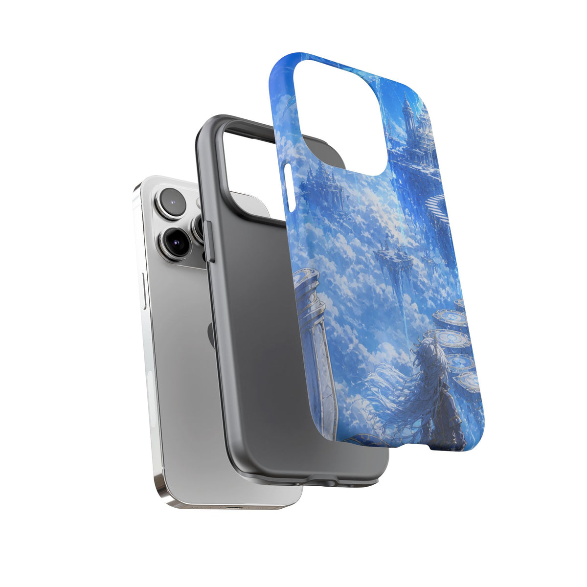 Azure Descent Anime Fantasy Tough Phone Case