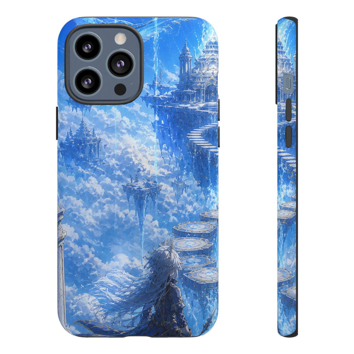 Azure Descent Anime Fantasy Tough Phone Case