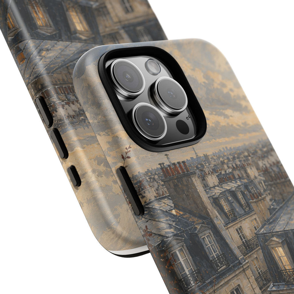 Paris Phone Case, Rooftop Travel Art, Tough Protective Case, Matte or Glossy