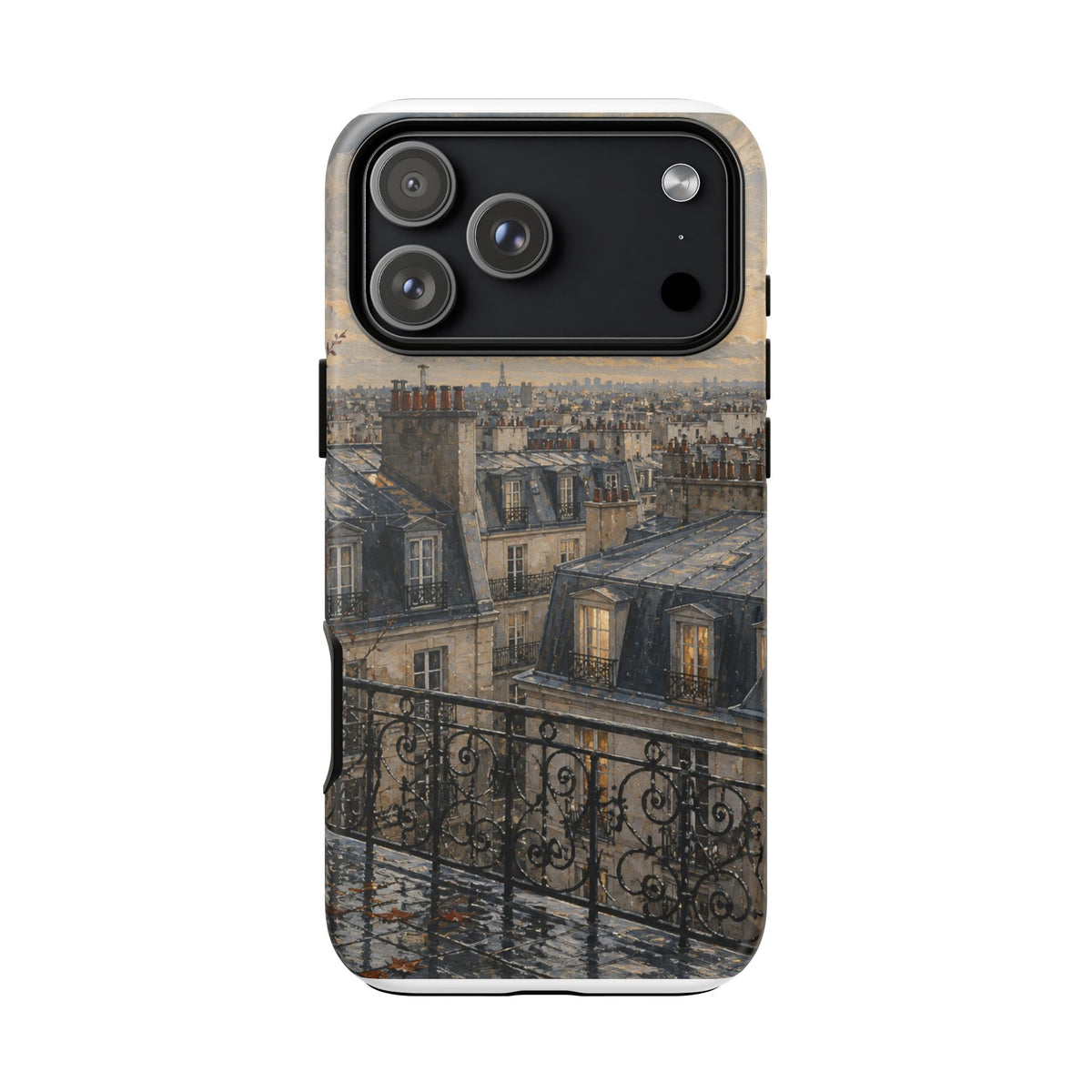 Paris Phone Case, Rooftop Travel Art, Tough Protective Case, Matte or Glossy