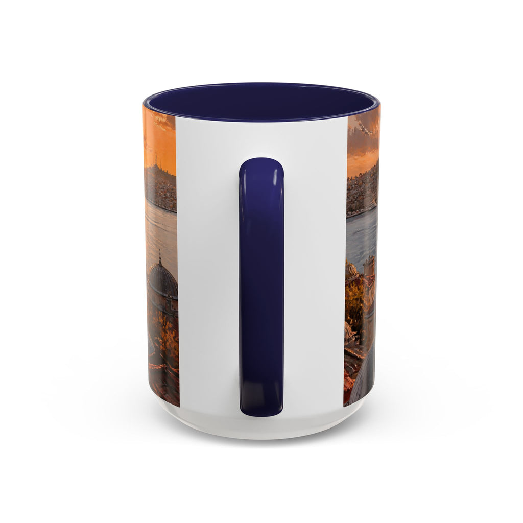 Istanbul Accent Coffee Mug, Scenic Travel Art, 11oz 15oz
