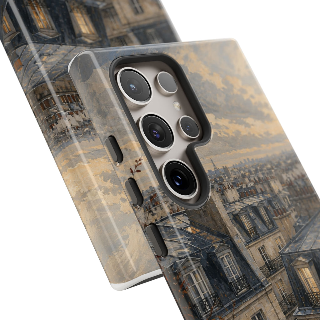 Paris Phone Case, Rooftop Travel Art, Tough Protective Case, Matte or Glossy