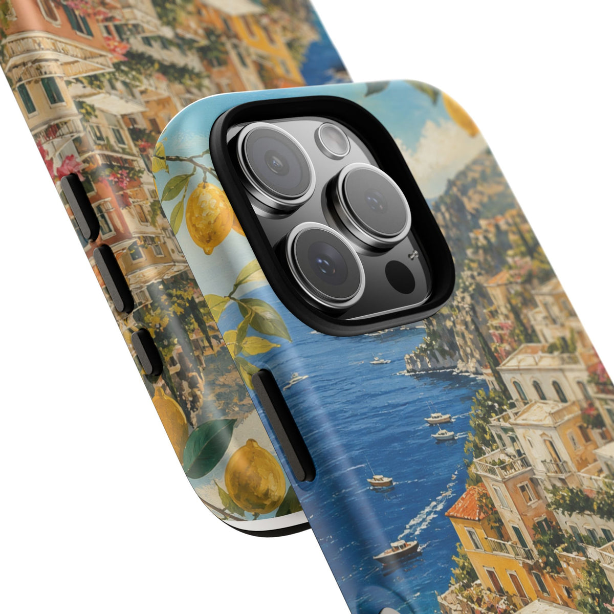 Amalfi Coast Phone Case, Coastal Travel Art, Tough Protective Case, Matte or Glossy
