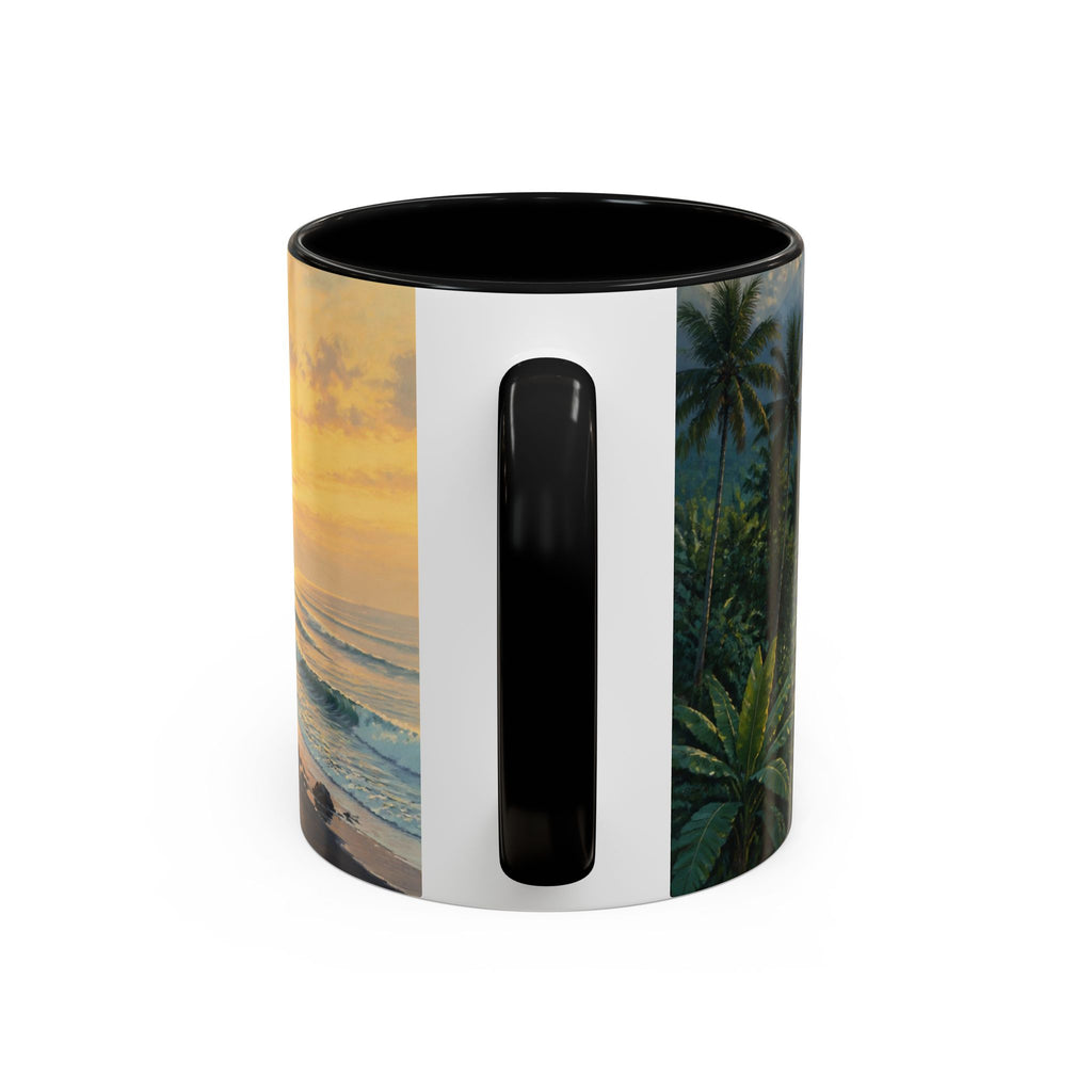 Bali Accent Coffee Mug, Scenic Travel Art, 11oz 15oz