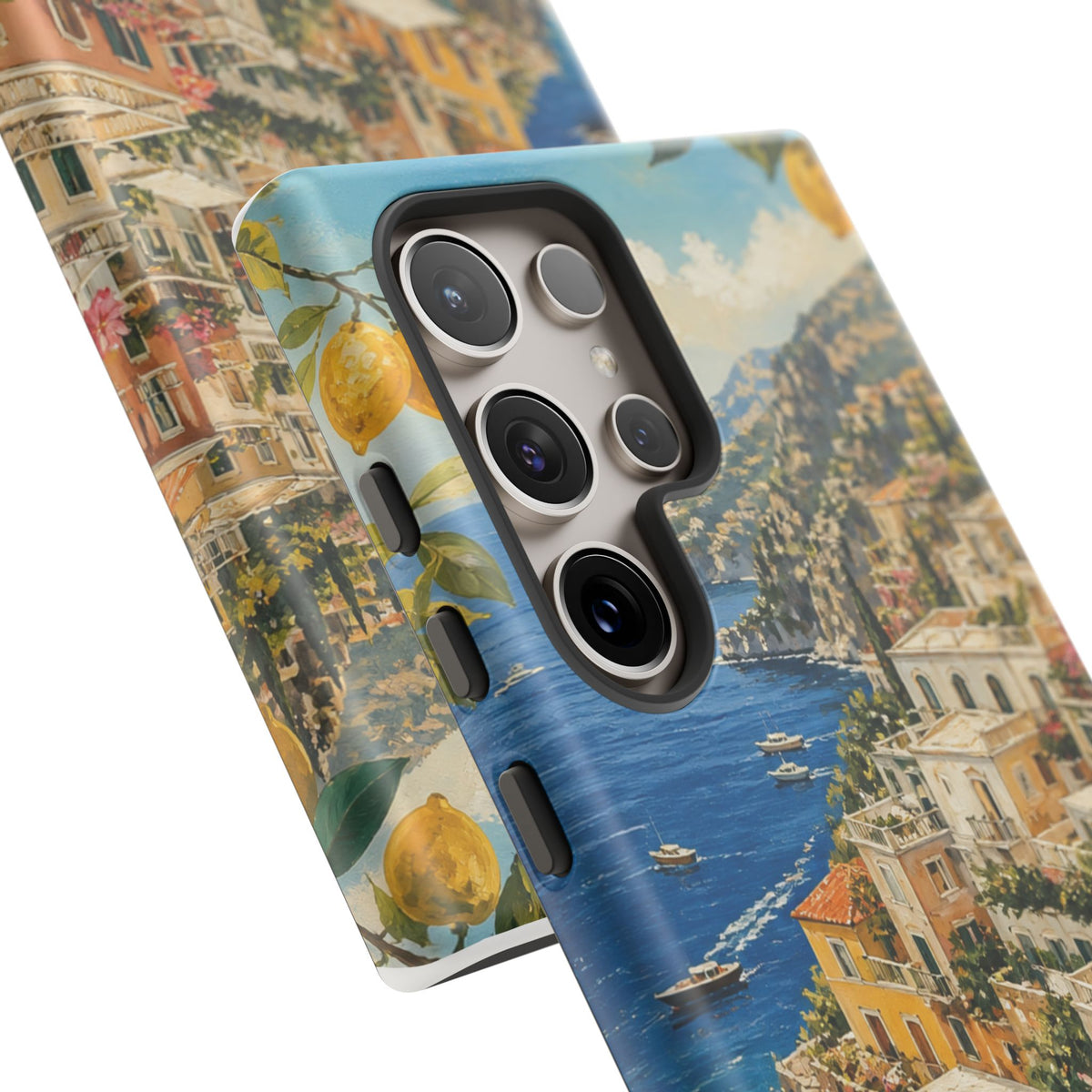 Amalfi Coast Phone Case, Coastal Travel Art, Tough Protective Case, Matte or Glossy