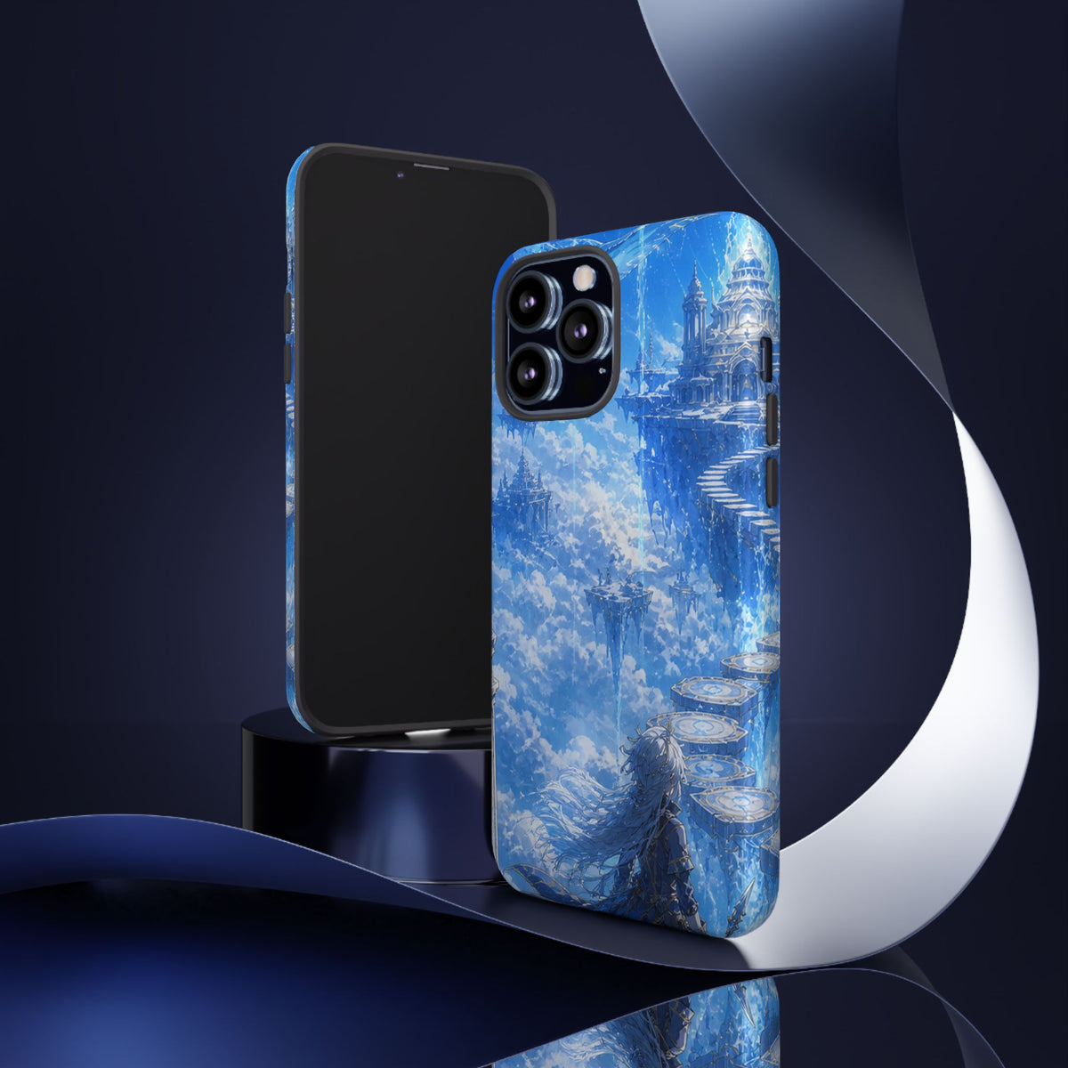 Azure Descent Anime Fantasy Tough Phone Case