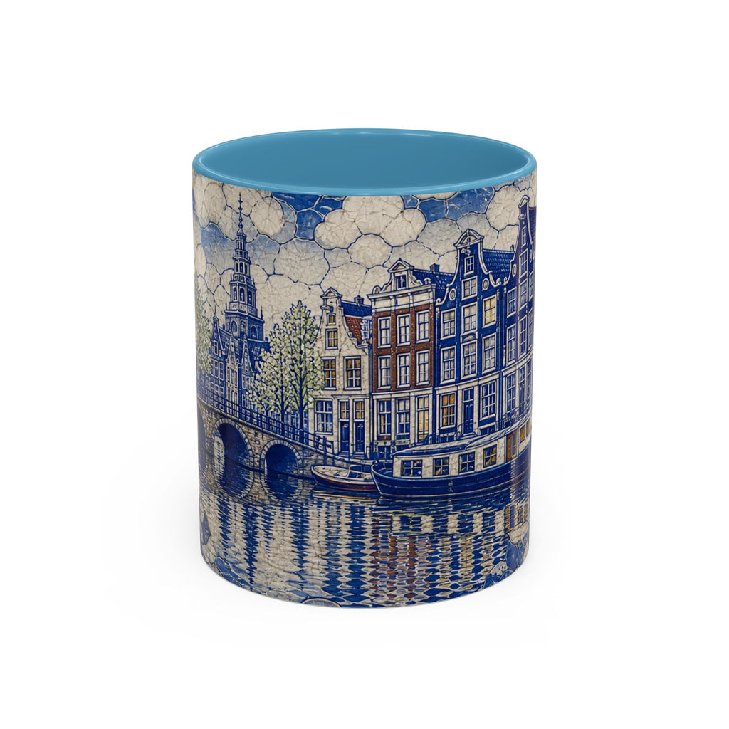 Amsterdam Accent Coffee Mug, Material-Look Travel Art, 11oz 15oz