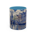 Amsterdam Accent Coffee Mug, Material-Look Travel Art, 11oz 15oz