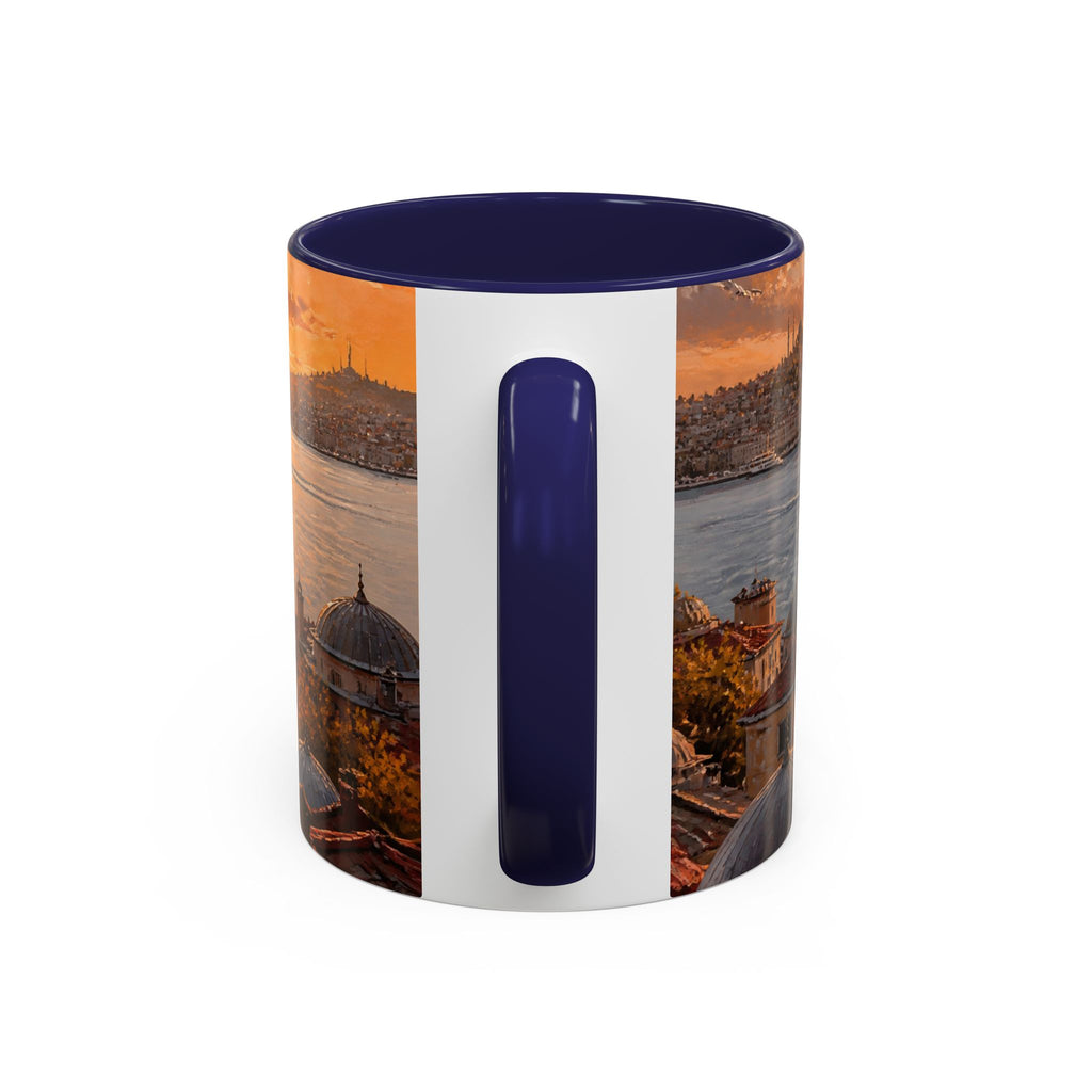 Istanbul Accent Coffee Mug, Scenic Travel Art, 11oz 15oz