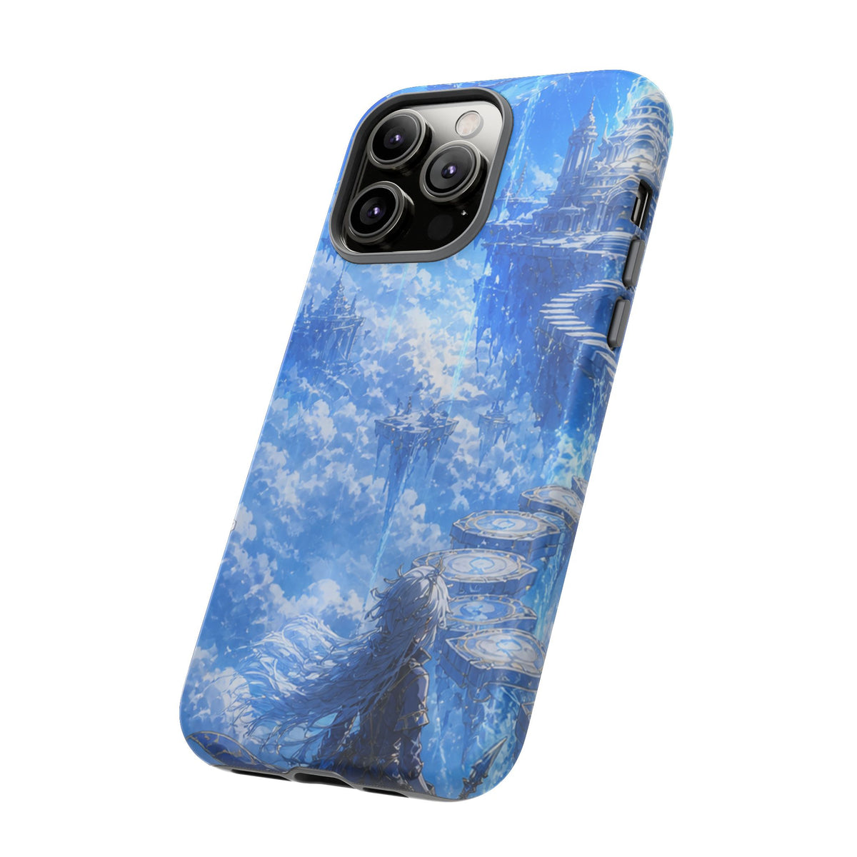 Azure Descent Anime Fantasy Tough Phone Case