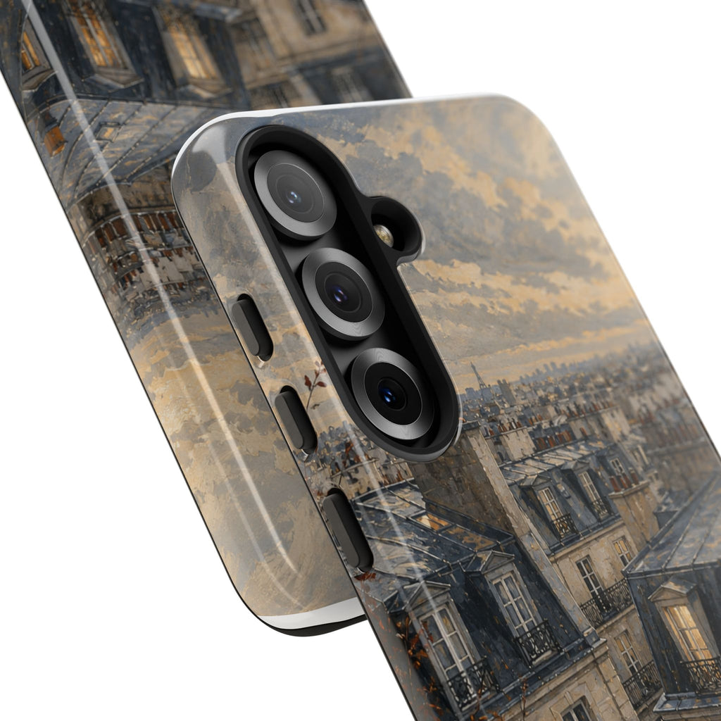 Paris Phone Case, Rooftop Travel Art, Tough Protective Case, Matte or Glossy