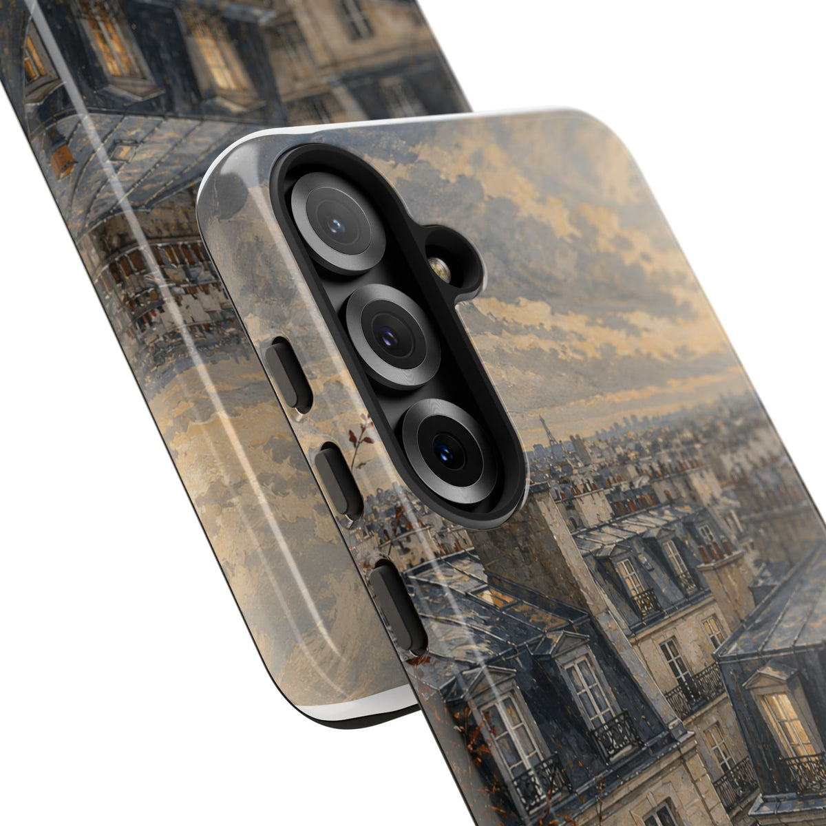 Paris Phone Case, Rooftop Travel Art, Tough Protective Case, Matte or Glossy