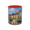 Copenhagen Accent Coffee Mug, Scenic Travel Art, 11oz 15oz