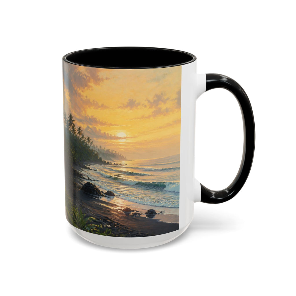 Bali Accent Coffee Mug, Scenic Travel Art, 11oz 15oz