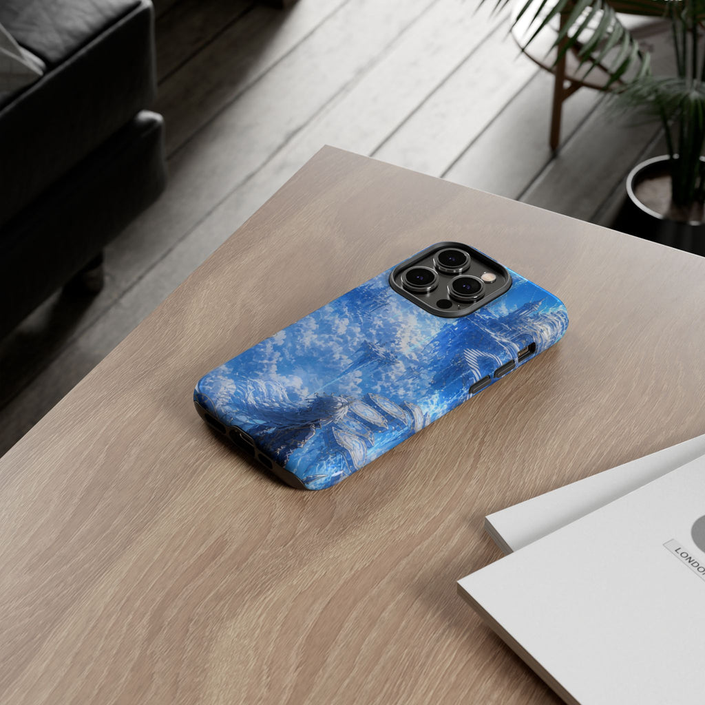Azure Descent Anime Fantasy Tough Phone Case