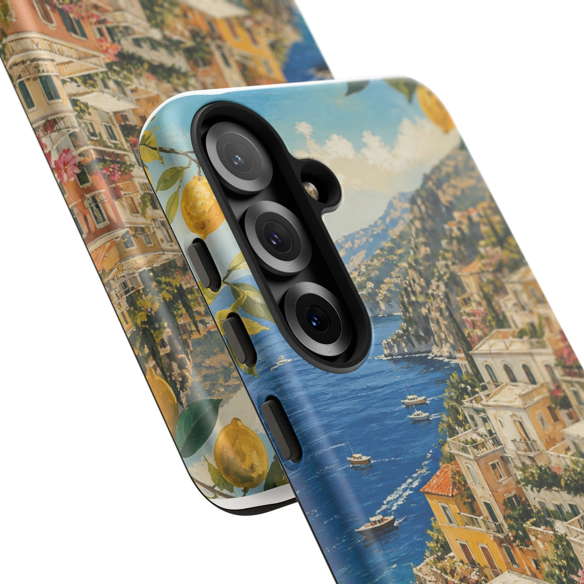 Amalfi Coast Phone Case, Coastal Travel Art, Tough Protective Case, Matte or Glossy