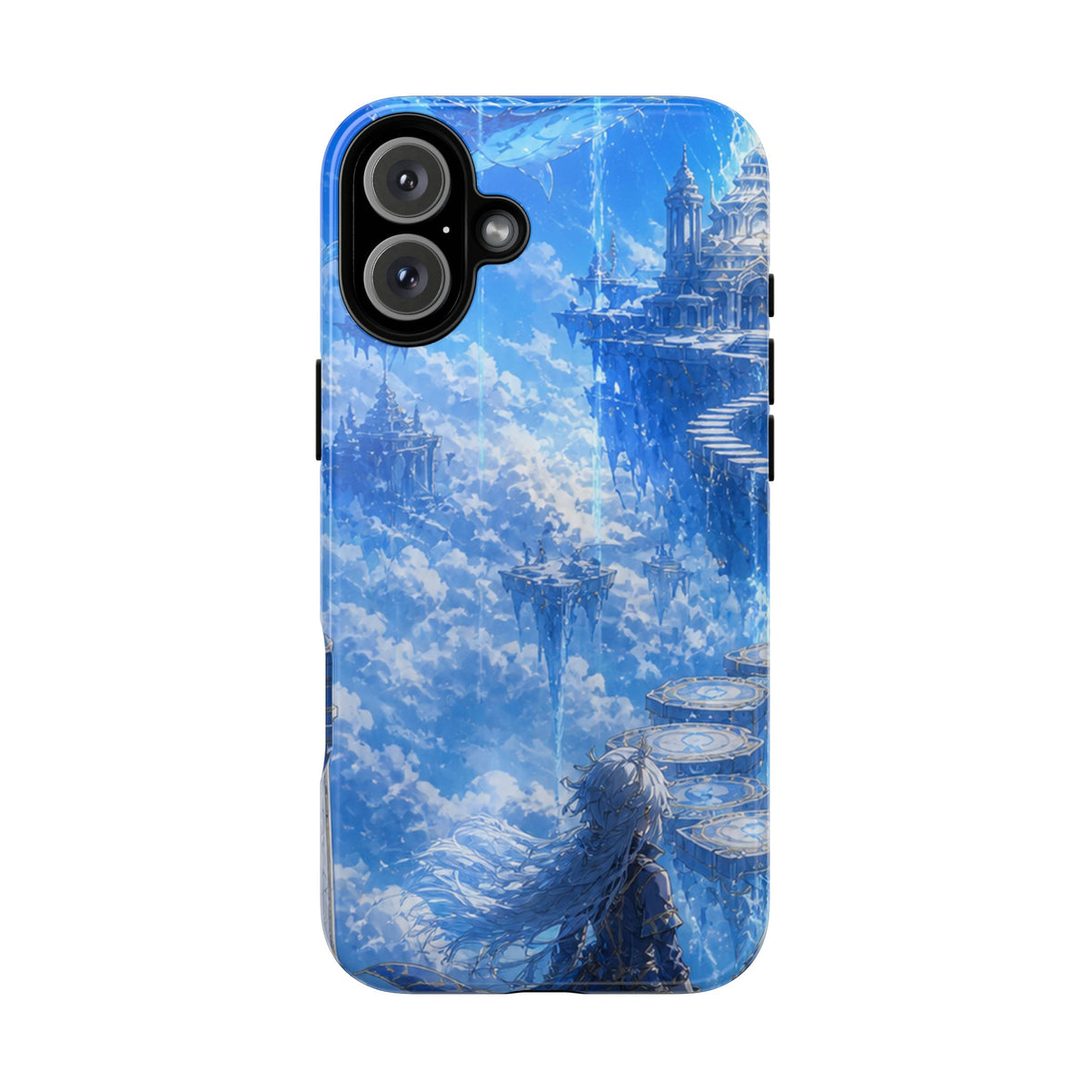 Azure Descent Anime Fantasy Tough Phone Case