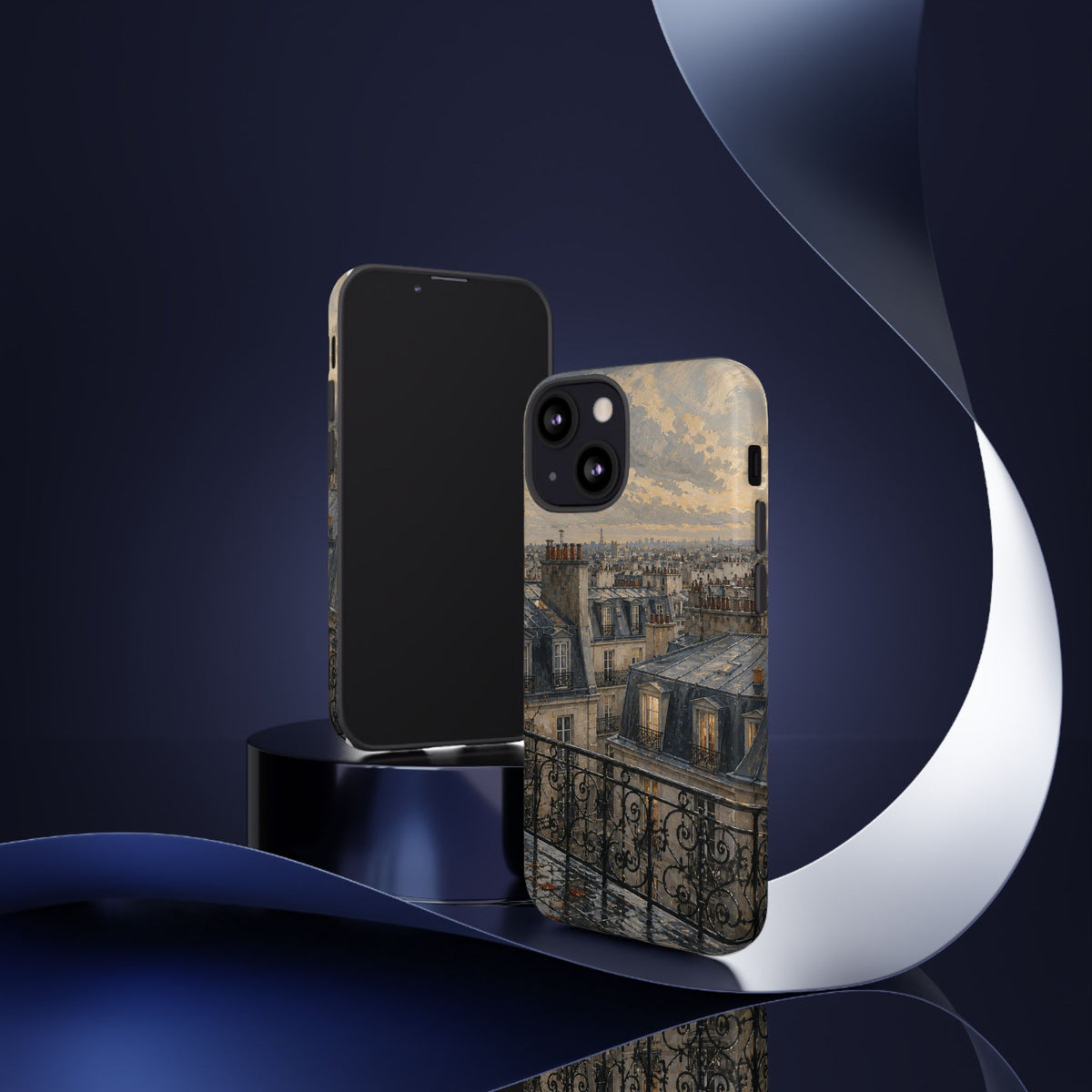 Paris Phone Case, Rooftop Travel Art, Tough Protective Case, Matte or Glossy